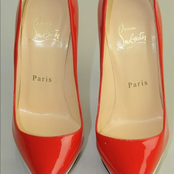 Christian Louboutin PIGALLE Plato 140 Red Pumps 38 - Picture 3 of 3
